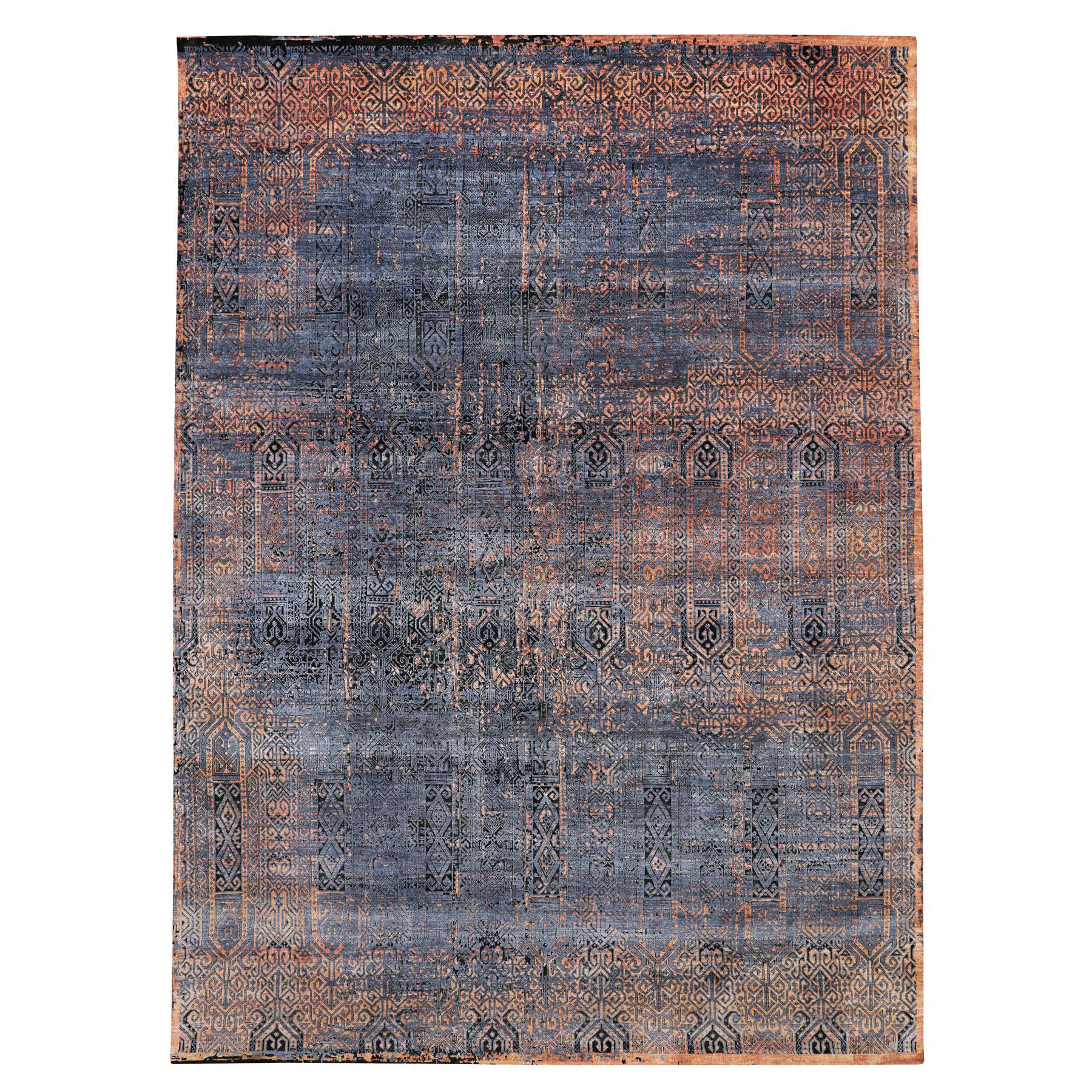 Modern & Contemporary Silk Hand-Knotted Area Rug 8'6